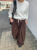 [Unisex] Turnedin Corduroy Rivet Balloon Wide Pants