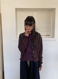 Kutanne V-neck Crop Knit Cardigan