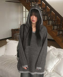 Enpa Stripe Overfit Hooded Knit