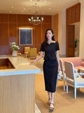 Baunjeu Heart Neck Blouse Skirt Set