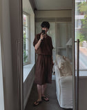 Solar Pleated Half Shirt