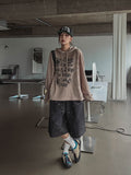City Double Knee Rivet Bermuda Pants