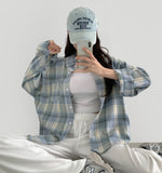 Today Check Loose Fit Long Sleeve Shirt