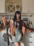 Mob Balloon suede jumper
