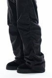 Cinch side shirring nylon pants