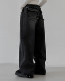 Vintage Studded Pocket Denim Pants