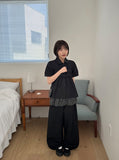 Euron Layered Dot Skirt Pants