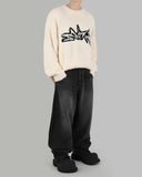 Taping line balloon jeans