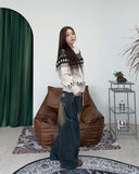 Kai Patchwork Banding Denim Pants