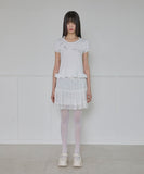 Layered Dot Ruffle Skirt