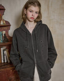 [2-WAY] Milky Way Pigment Hood Zip-Up