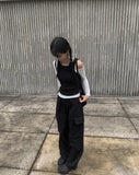 Wadeen Open Neck Cropped T-shirt