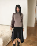 Soku Basic Layered Long-Sleeved Turtleneck T-Shirt