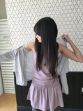 Garta Shirring Layered Sleeveless One Piece