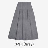 Elena Slit Wool Long Skirt