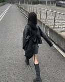 Audrey banding cargo mini skirt