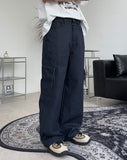 Retin Zipper Cargo Denim Pants