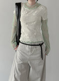 Blume Flower Embroidered Short Sleeve T-shirt