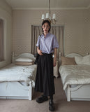 With overfit half shirt