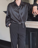 Locke Satin Tie Shirt