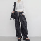 Bonhe See-Through Knit Hooded Zip-Up