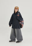 [BAONHAUS] Hebon Denim Banding Balloon Wide Pants - Gray Denim ver.
