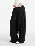 W Basic Side Pintuck Wide Balloon Sweatpants