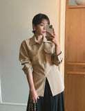 Casey Half-Open Collar Blouse