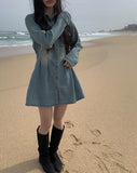 [A/M] Toby Denim Shirt Mini One Piece