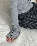 Soel Sleeve Button Slim Fit Long Sleeve T-Shirt