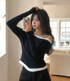 Nick Stud Layered Long Sleeve