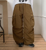 Sumiko Nylon Banding String Cargo Pants