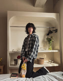 Country crop check shirt