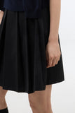 Ruten pleated wool mid-length skirt