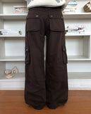 [MADE] Inkoo Color Matching Pocket Cargo Wide Long Pants