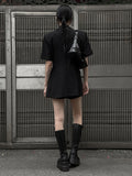 Tabarin wrap one piece short sleeve jacket