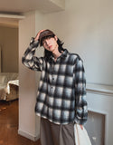 Planet over check shirt