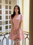 Purin Tweed Mini Flare One Piece
