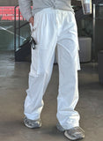 Banding Rustle Cargo Wide Pants
