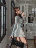 Lace Tiered Mini Skirt