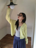 Myuro U-neck/V-neck Summer Long Sleeve Cardigan