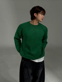 Older Ribbed Raglan Round Knit