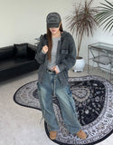 Toen Stone Knit Hood Zip-Up