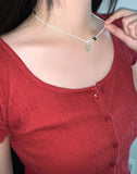 Batz Vintage Star Beads Gem Necklace