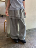 Jehin Wide Banding Skirt Pants