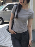 Mens Dot See-Through Layered Short Sleeve T-Shirt