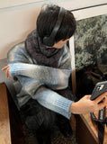 Arc Mohair Stripe Knit