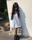 Shutin Big Dot Off-Shoulder Short Sleeve T-Shirt