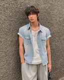 Warvid Muscle Fit Denim Shirt