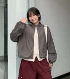 Linoe Nylon String Crop Wind Jumper